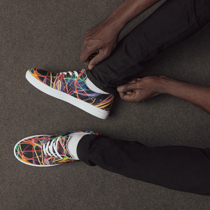 Men's Lace-Up Canvas Shoes - Acconci Twirl