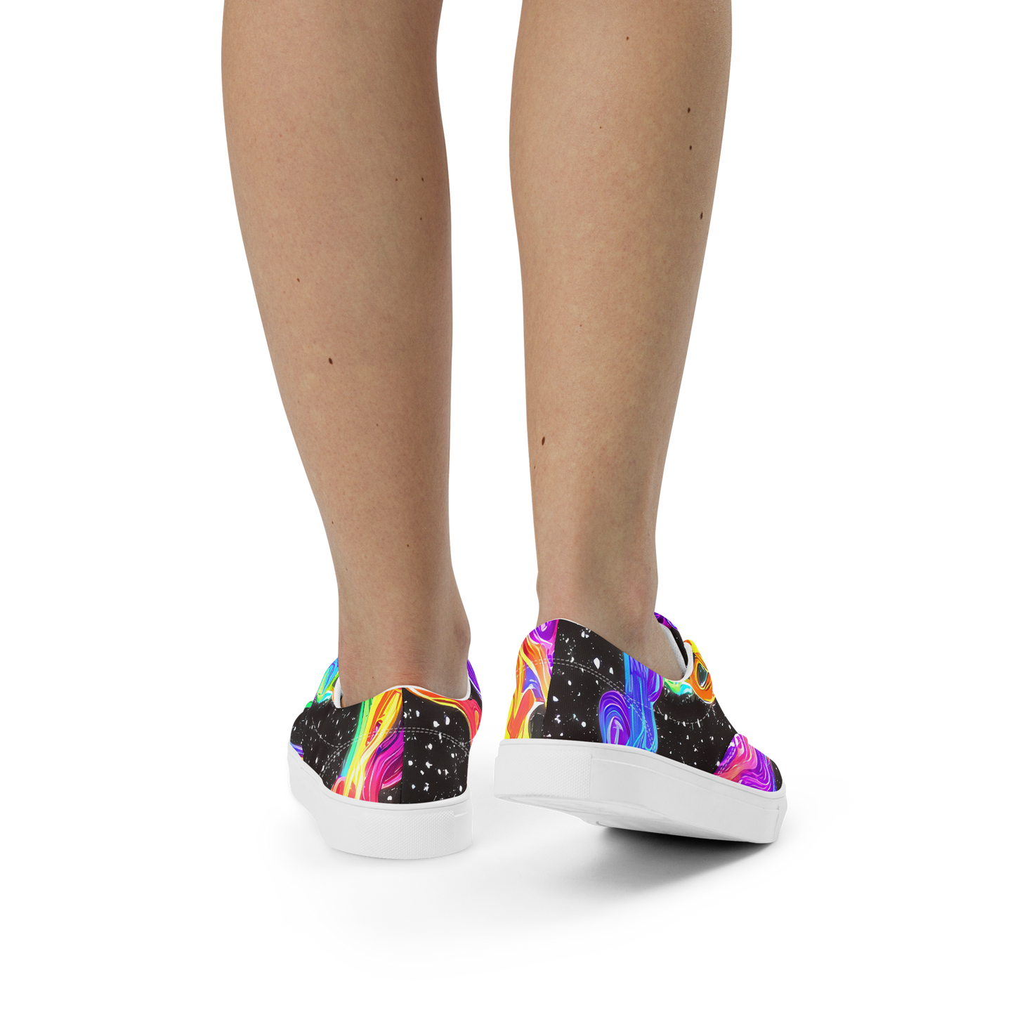 Women's Lace-Up Canvas Shoes - Yuan Whirls