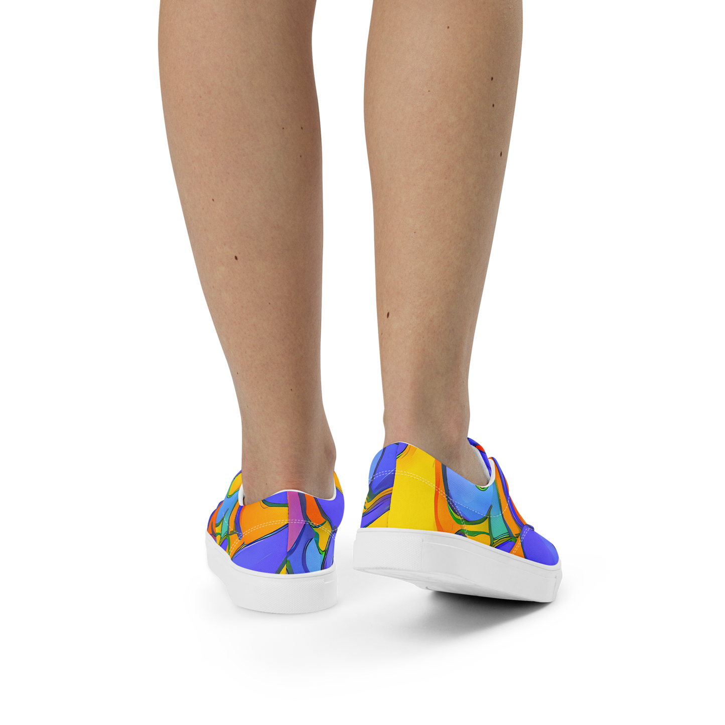 Women's Lace-Up Canvas Shoes - Joffe Swirl