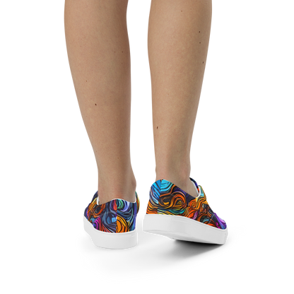 Women's Lace-Up Canvas Shoes - Guiard's Whirl