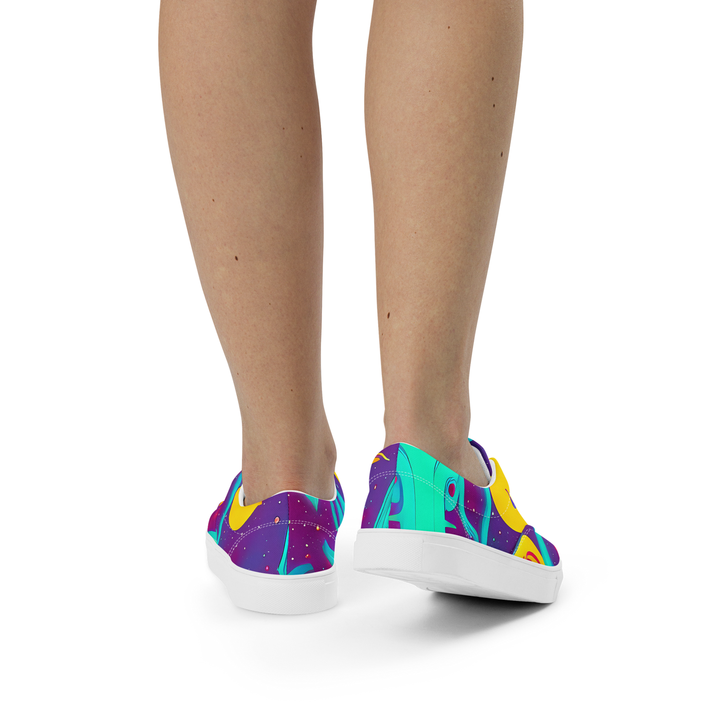 Women's Lace-Up Canvas Shoes - Cosmic Current