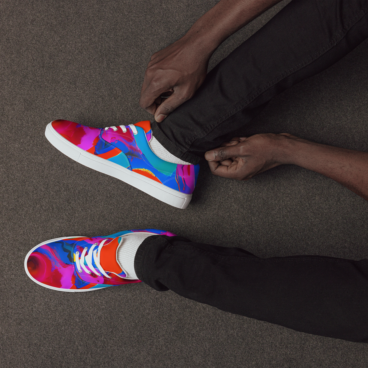 Men's Lace-Up Canvas Shoes - Irvin Rhapsody