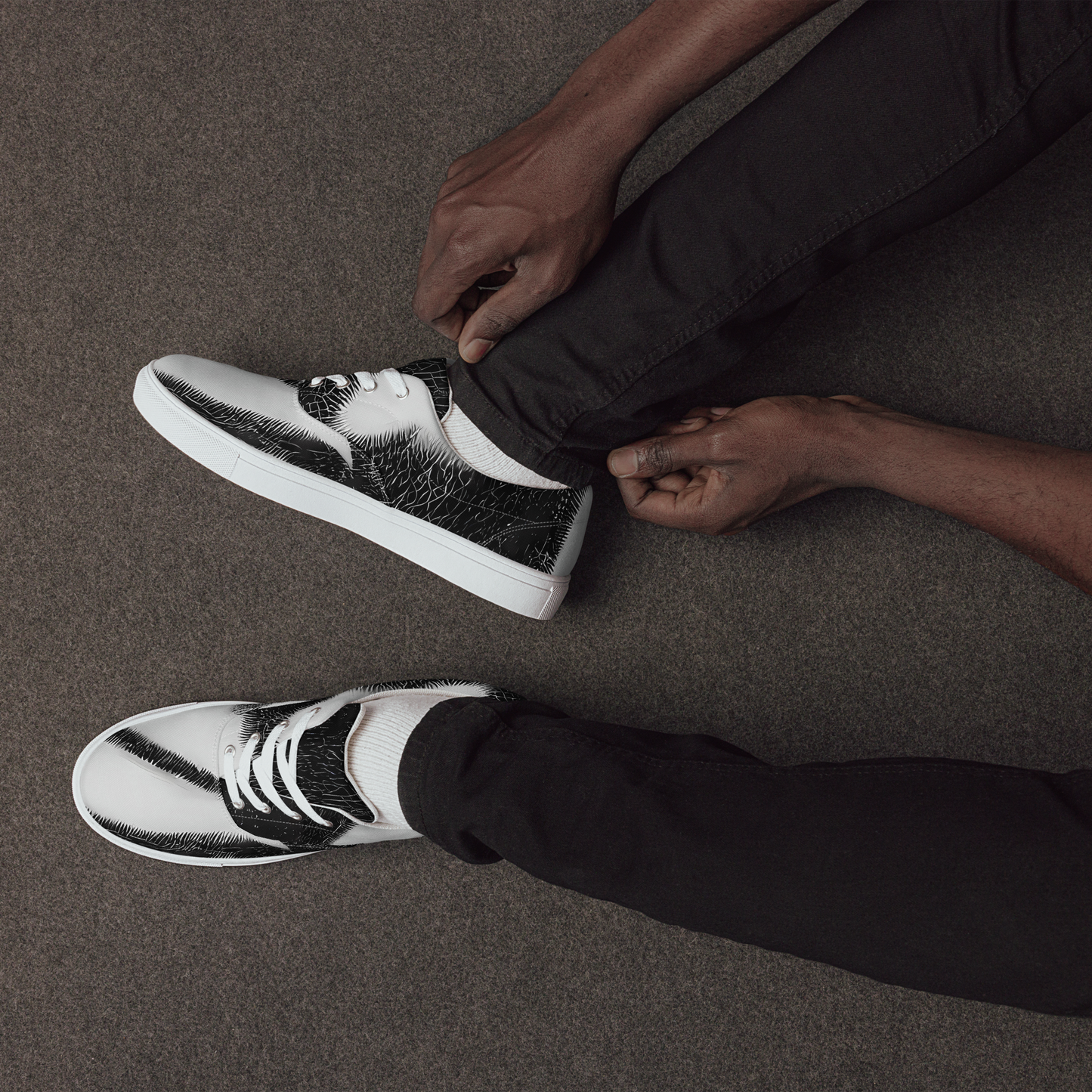 Men's Lace-Up Canvas Shoes - Ray's Illusion