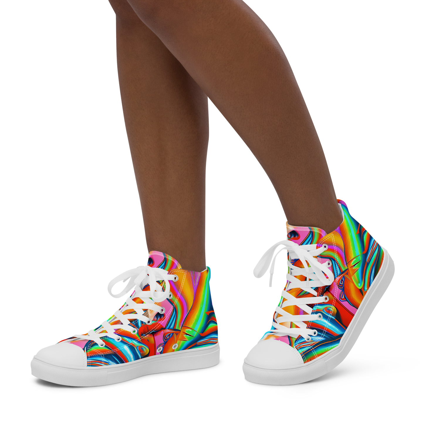 Women's High Top Canvas Shoes - Kaleidovisions
