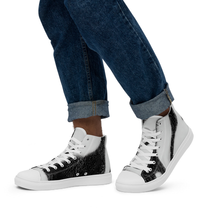 Men's High Top Canvas Shoes - Ray's Illusion