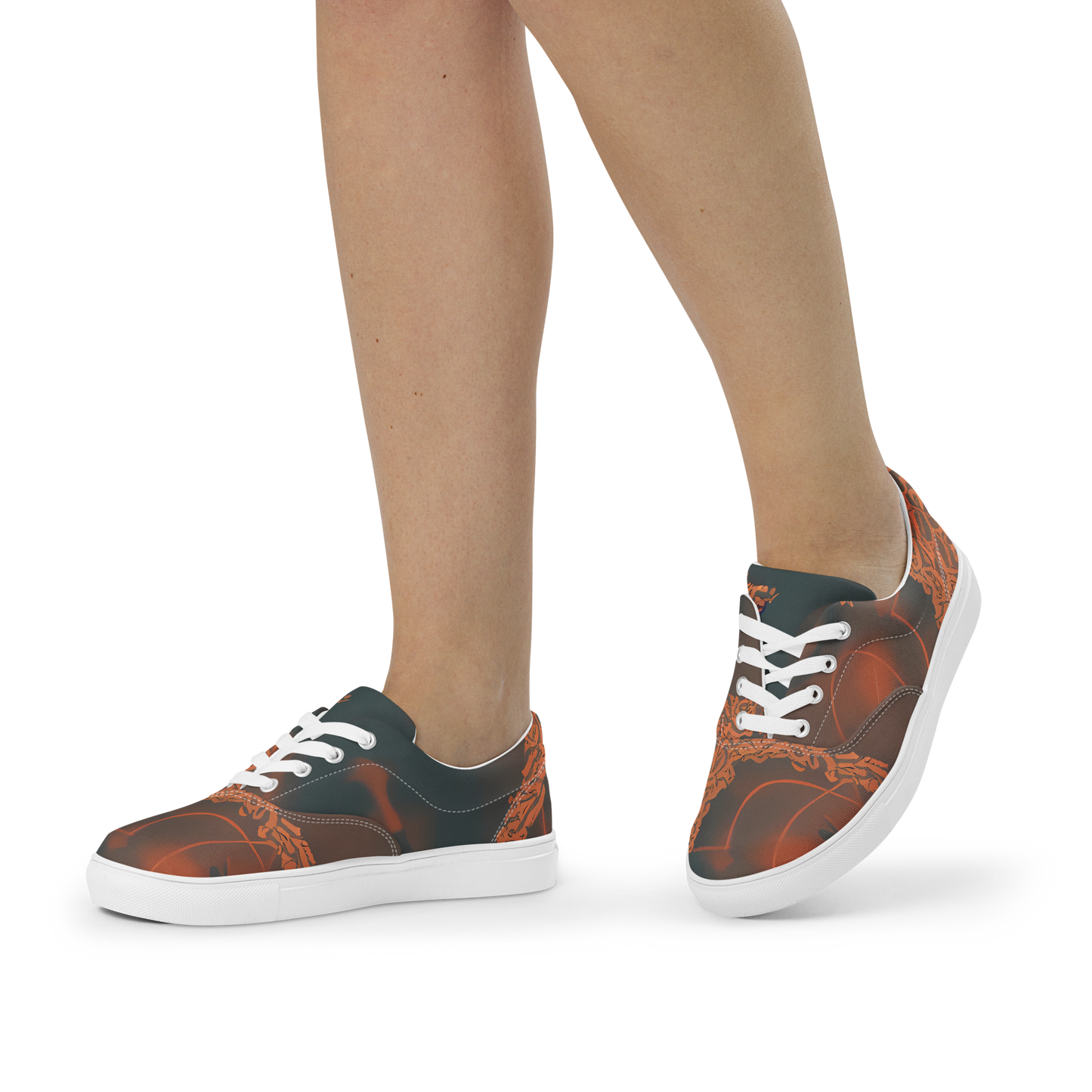 Women's Lace-Up Canvas Shoes - Chimeric Visage