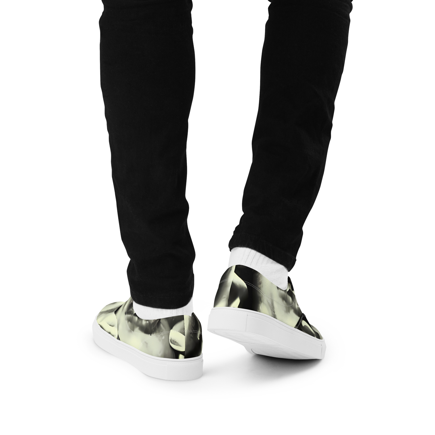 Men's Lace-Up Canvas Shoes - Shadowed Mystique