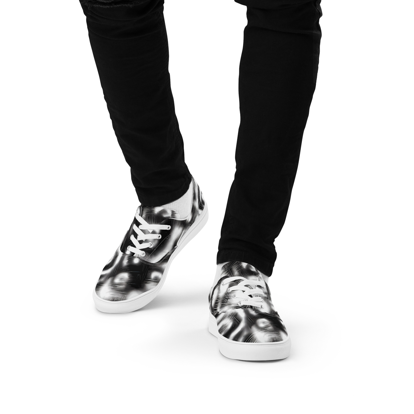 Men's Lace-Up Canvas Shoes - Bernhard Swirl