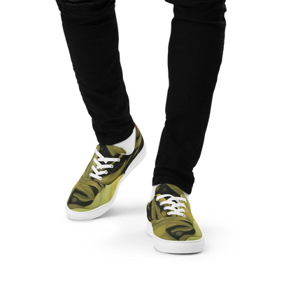 Men's Lace-Up Canvas Shoes - Whispered Breeze