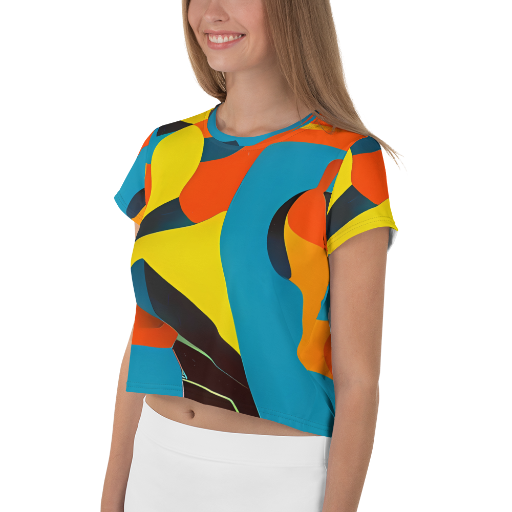 Women's Crop Tee - Fragmented Rhapsody