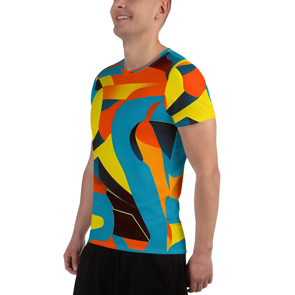 Men's Athletic T-Shirt - Fragmented Rhapsody