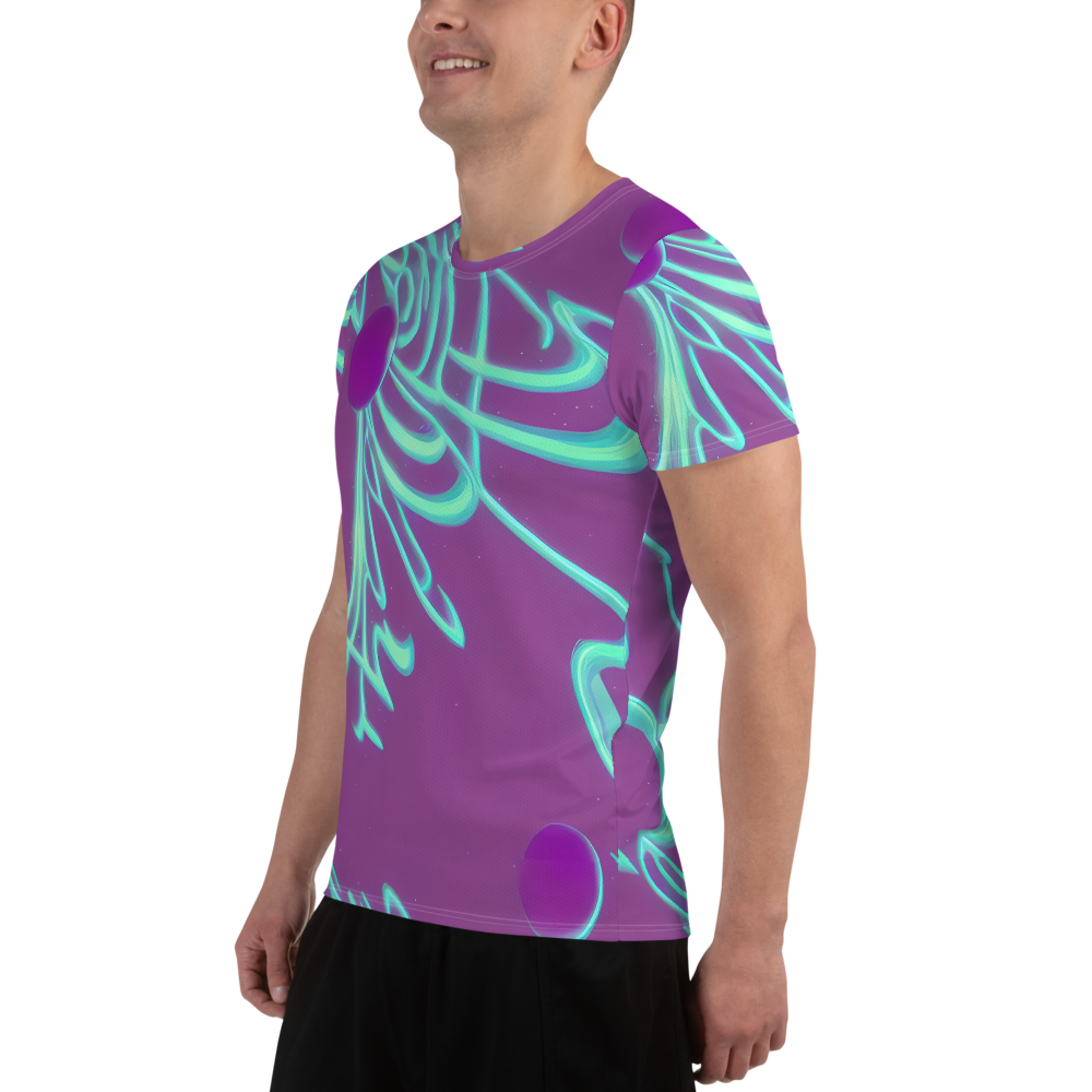 Men's Athletic T-Shirt - Neon Drift