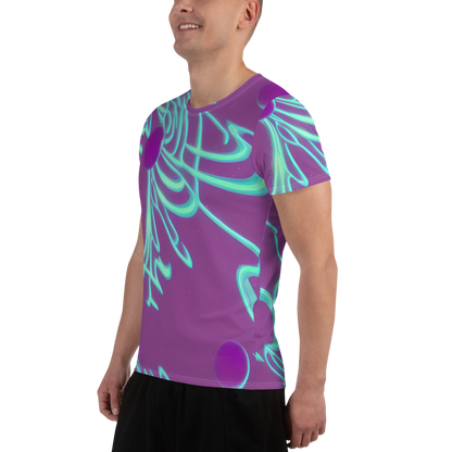 Men's Athletic T-Shirt - Neon Drift