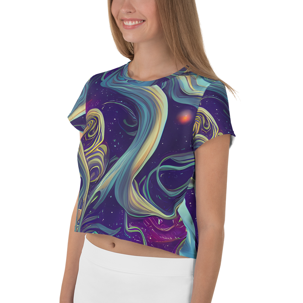 Women's Crop Tee - Stellar Waves