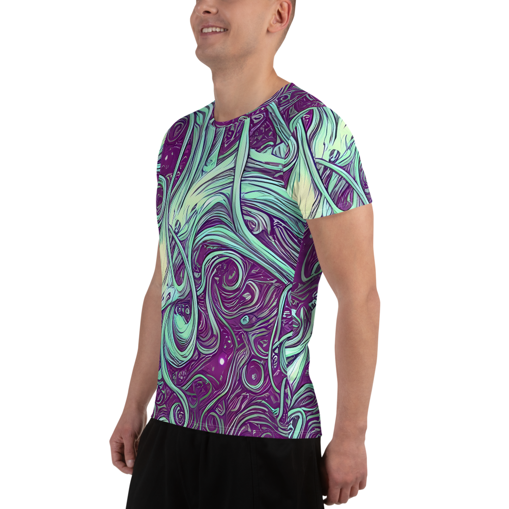 Men's Athletic T-Shirt - Temple Swirls