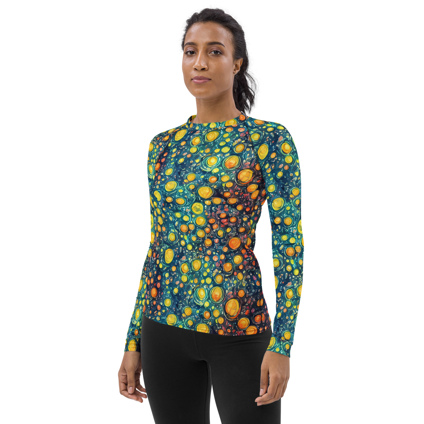 Women's Rash Guard - Starry Orbits