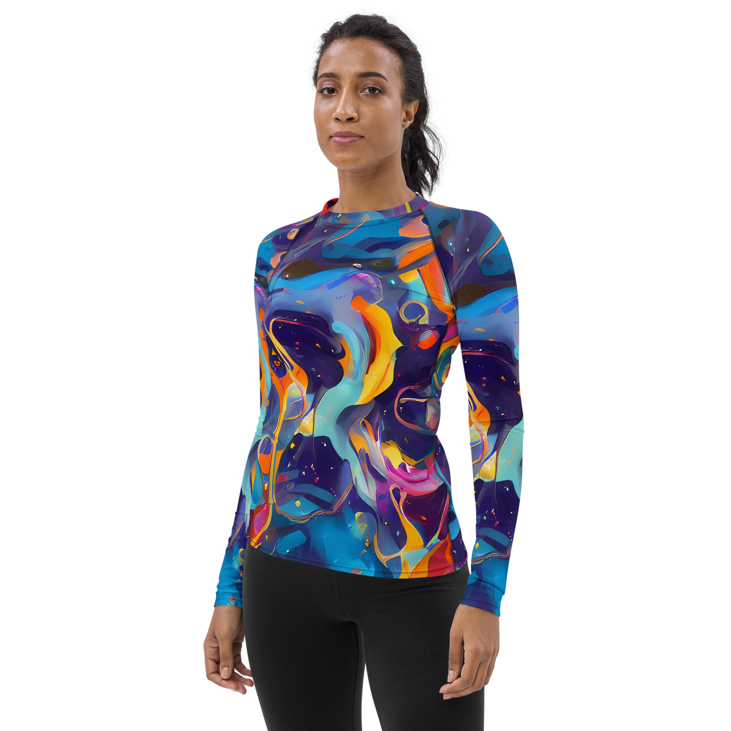 Women's Rash Guard - Whimsical Fusion