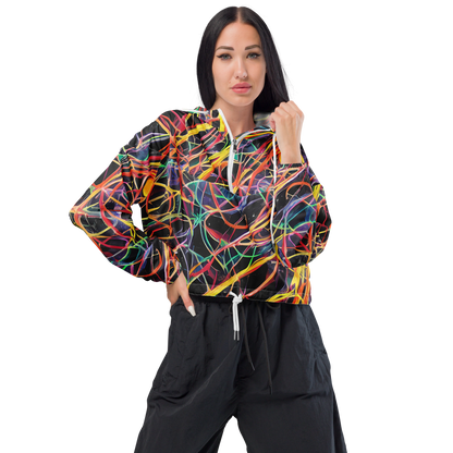 Women's Cropped Windbreaker - Acconci Twirl