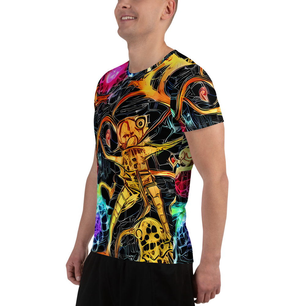 Men's Athletic T-Shirt - Psychedelic Pulsar