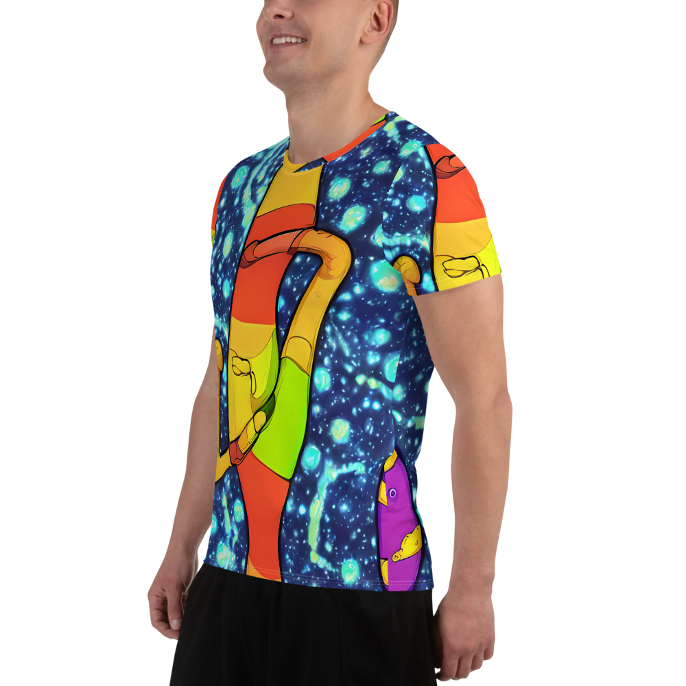 Men's Athletic T-Shirt - Cosmic Siblings