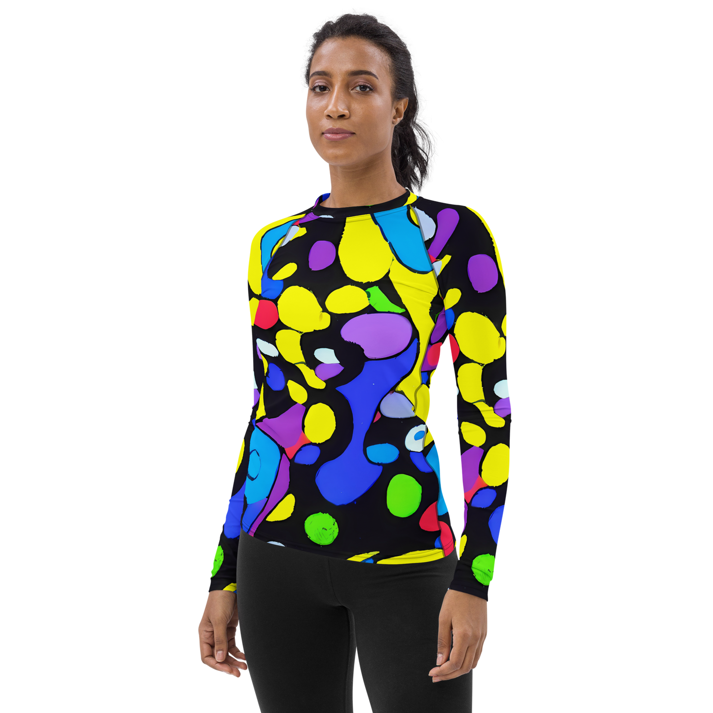 Women's Rash Guard - Miró's Mosaic