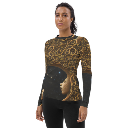 Women's Rash Guard - Ethereal Coils