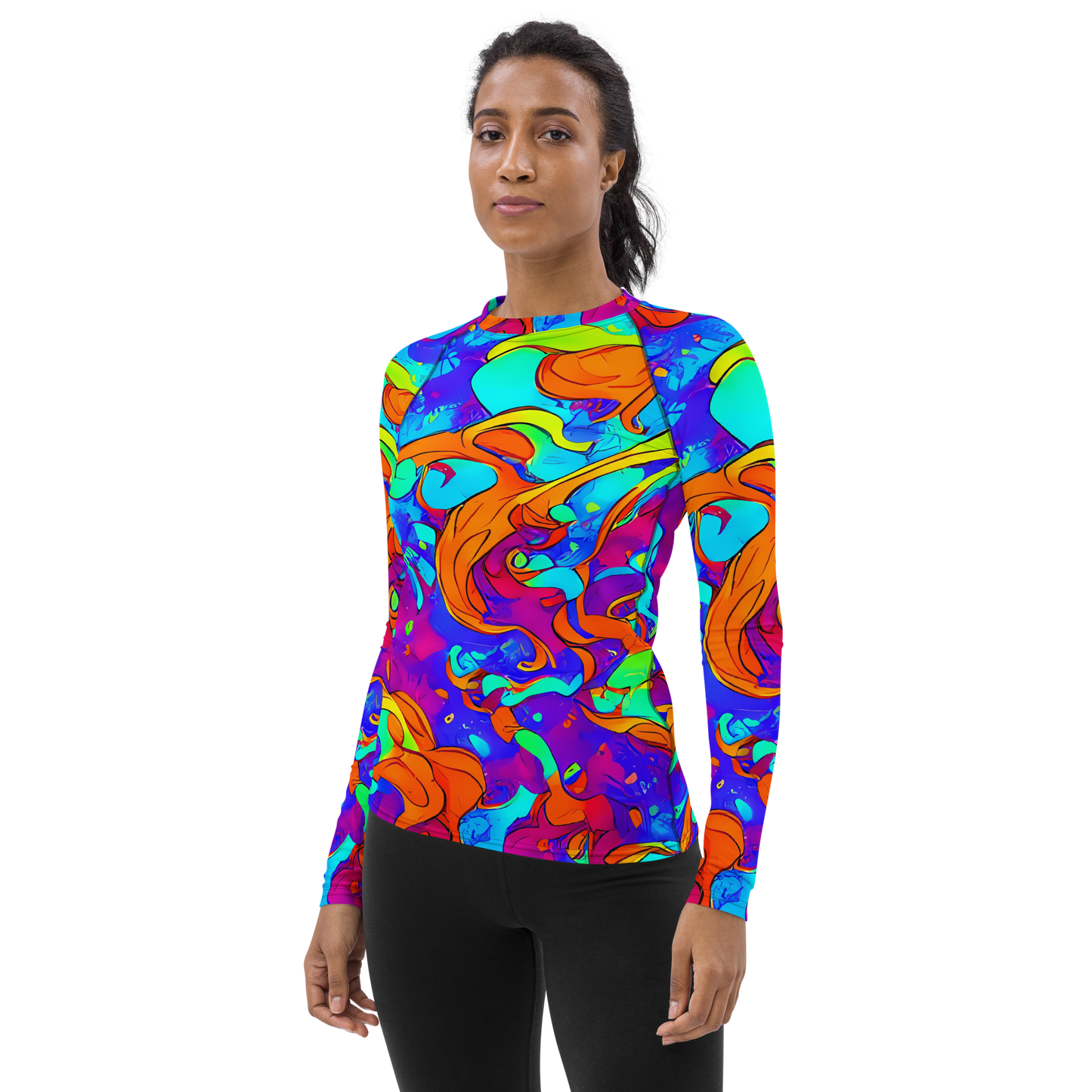 Women's Rash Guard - Roset Rapture