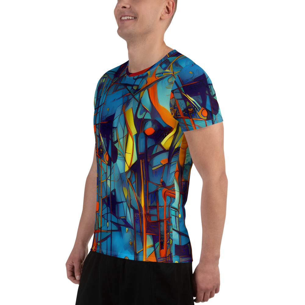 Men's Athletic T-Shirt - Abstract Eddy