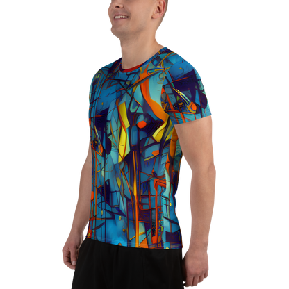 Men's Athletic T-Shirt - Abstract Eddy