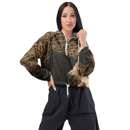 Women's Cropped Windbreaker - Ether Whorls