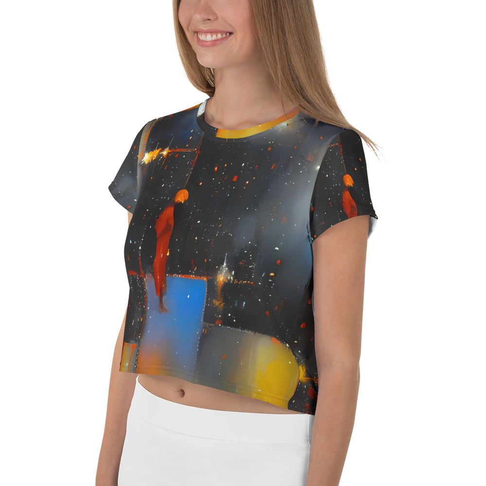 Women's Crop Tee - Monet's Matrix