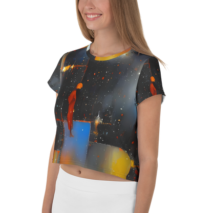 Women's Crop Tee - Monet's Matrix