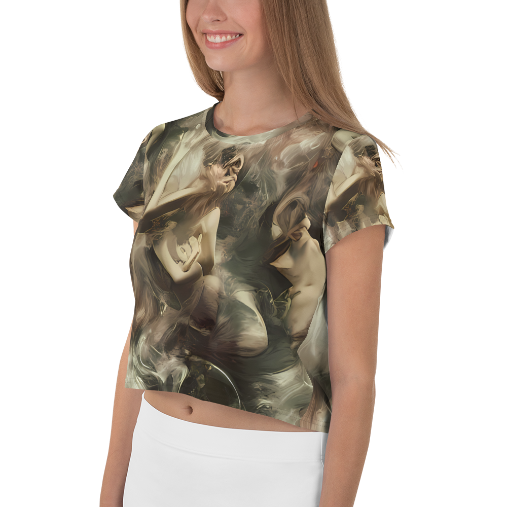 Women's Crop Tee - Ceramic Swirl
