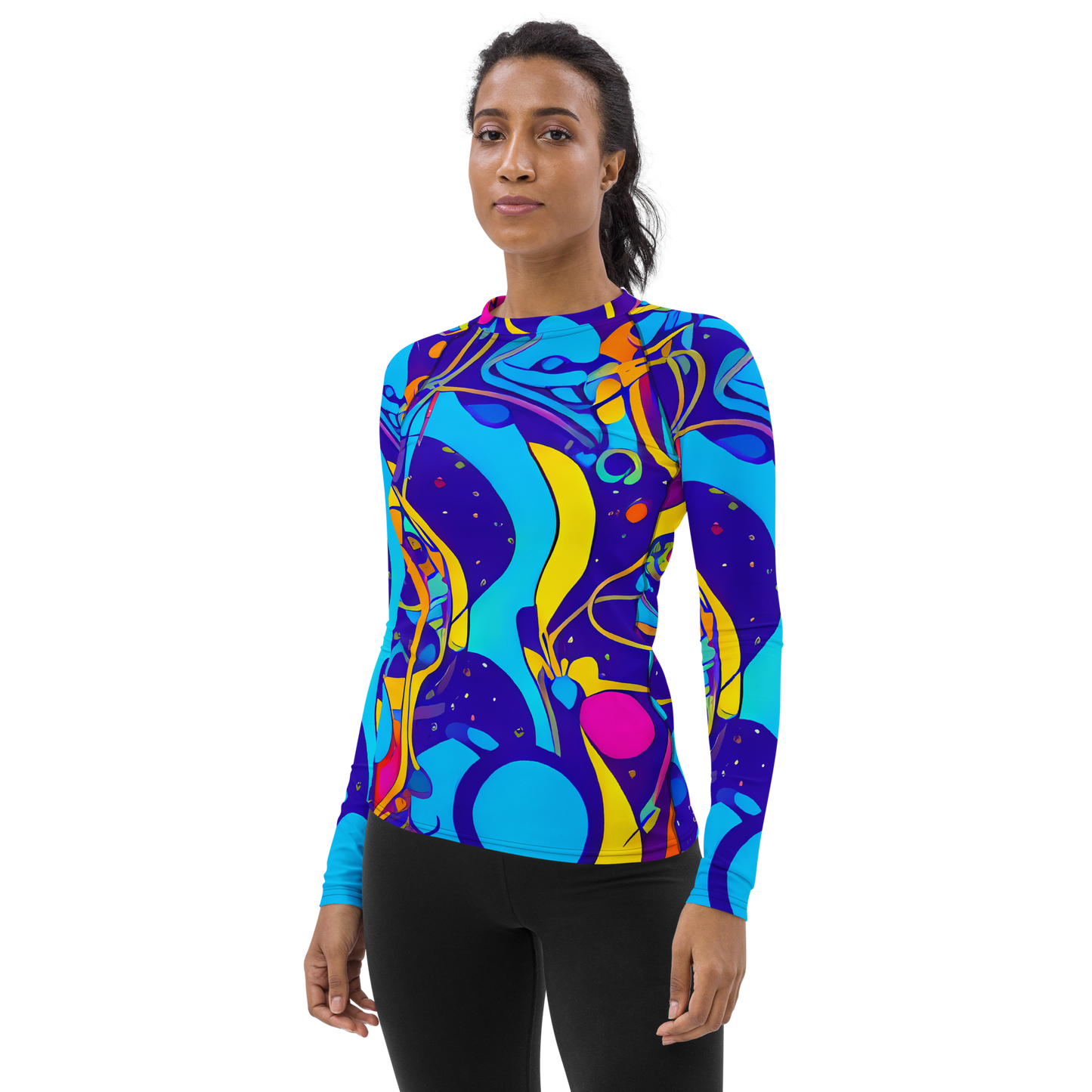 Women's Rash Guard - Spectral Tangle