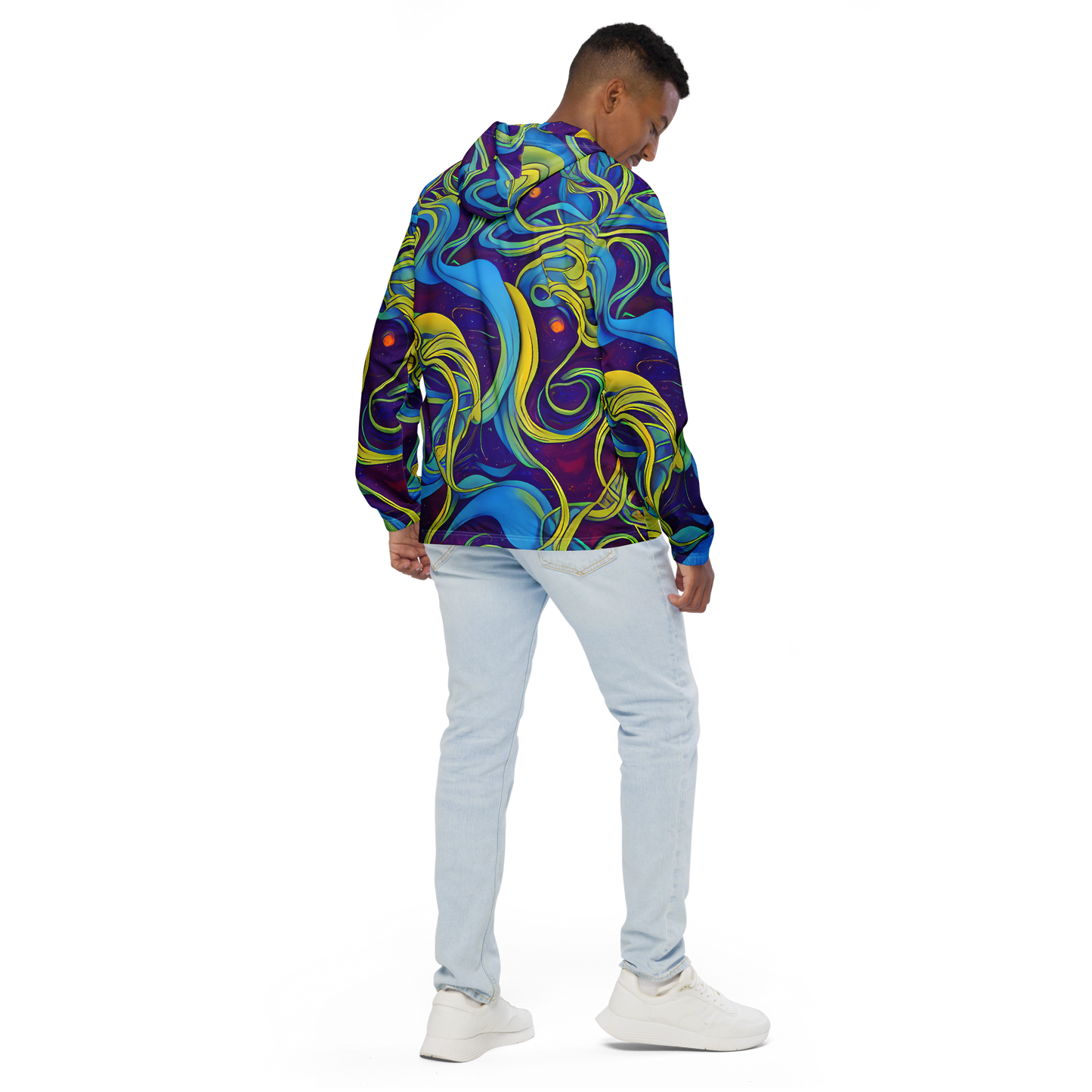 Men's Windbreaker - Stellar Swirls