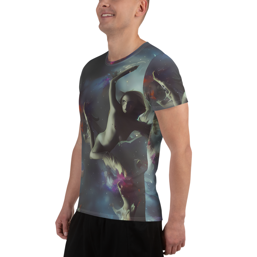 Men's Athletic T-Shirt - Cosmic Dancer