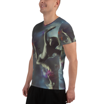 Men's Athletic T-Shirt - Cosmic Dancer