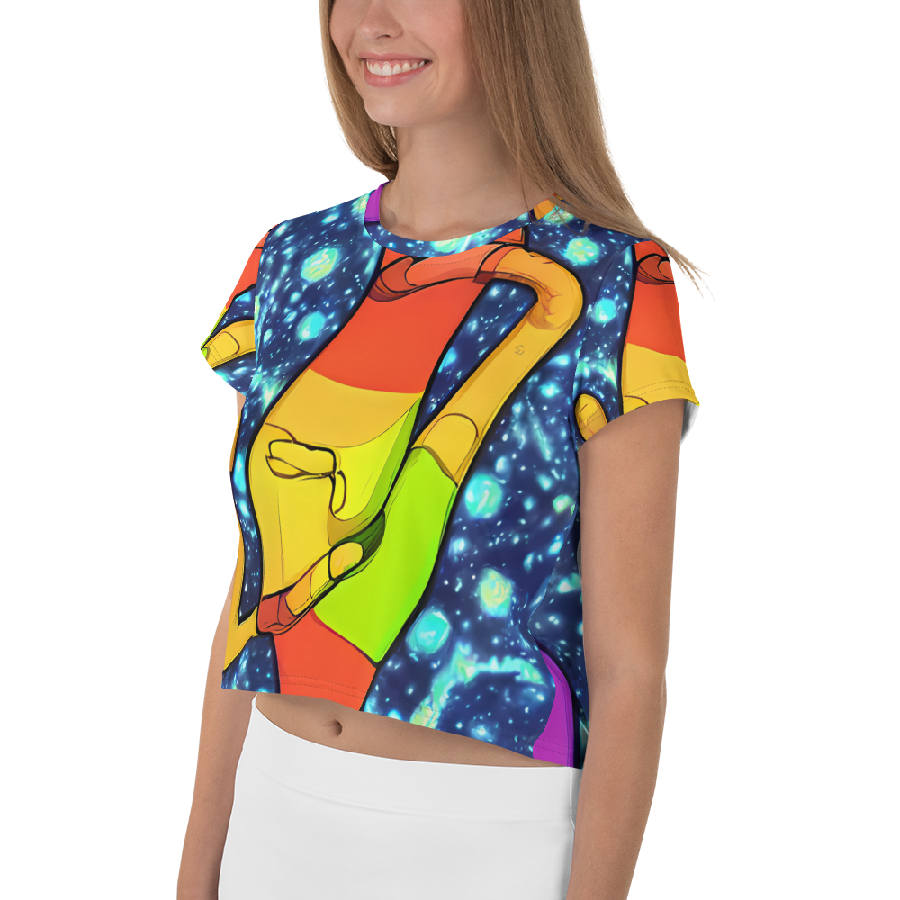 Women's Crop Tee - Cosmic Siblings