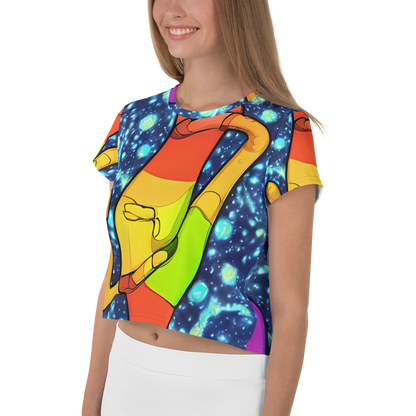 Women's Crop Tee - Cosmic Siblings