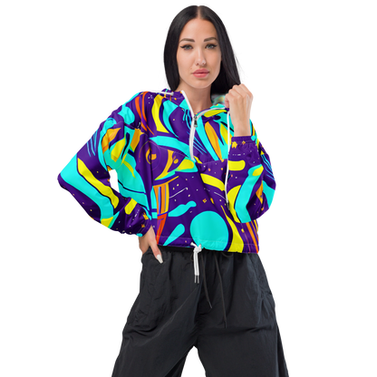 Women's Cropped Windbreaker - Blasted Bazaar