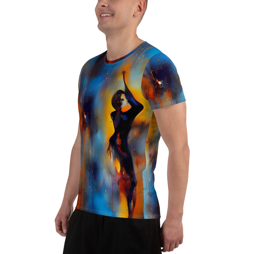 Men's Athletic T-Shirt - Cobalt Vogue