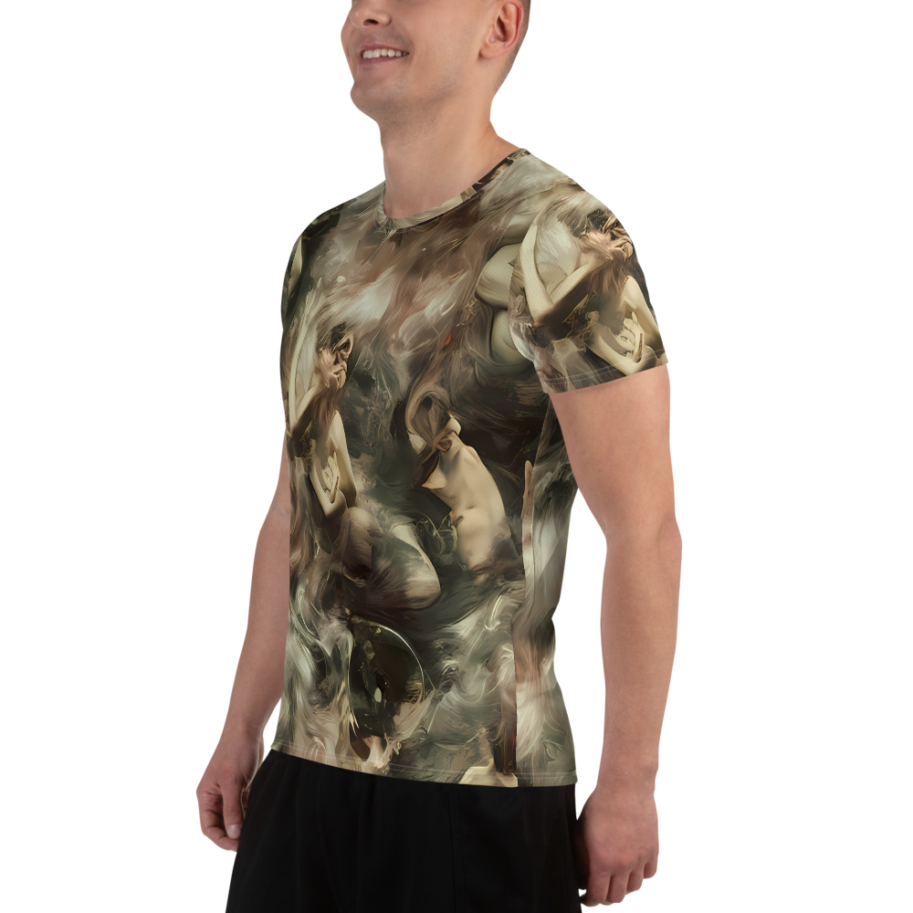 Men's Athletic T-Shirt - Ceramic Swirl