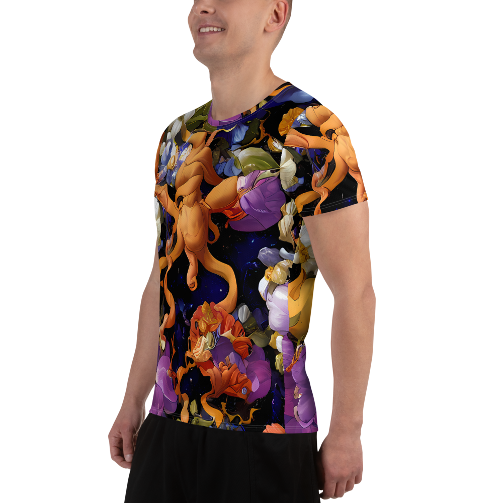 Men's Athletic T-Shirt - Blooming Cosmos