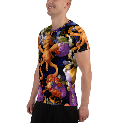 Men's Athletic T-Shirt - Blooming Cosmos