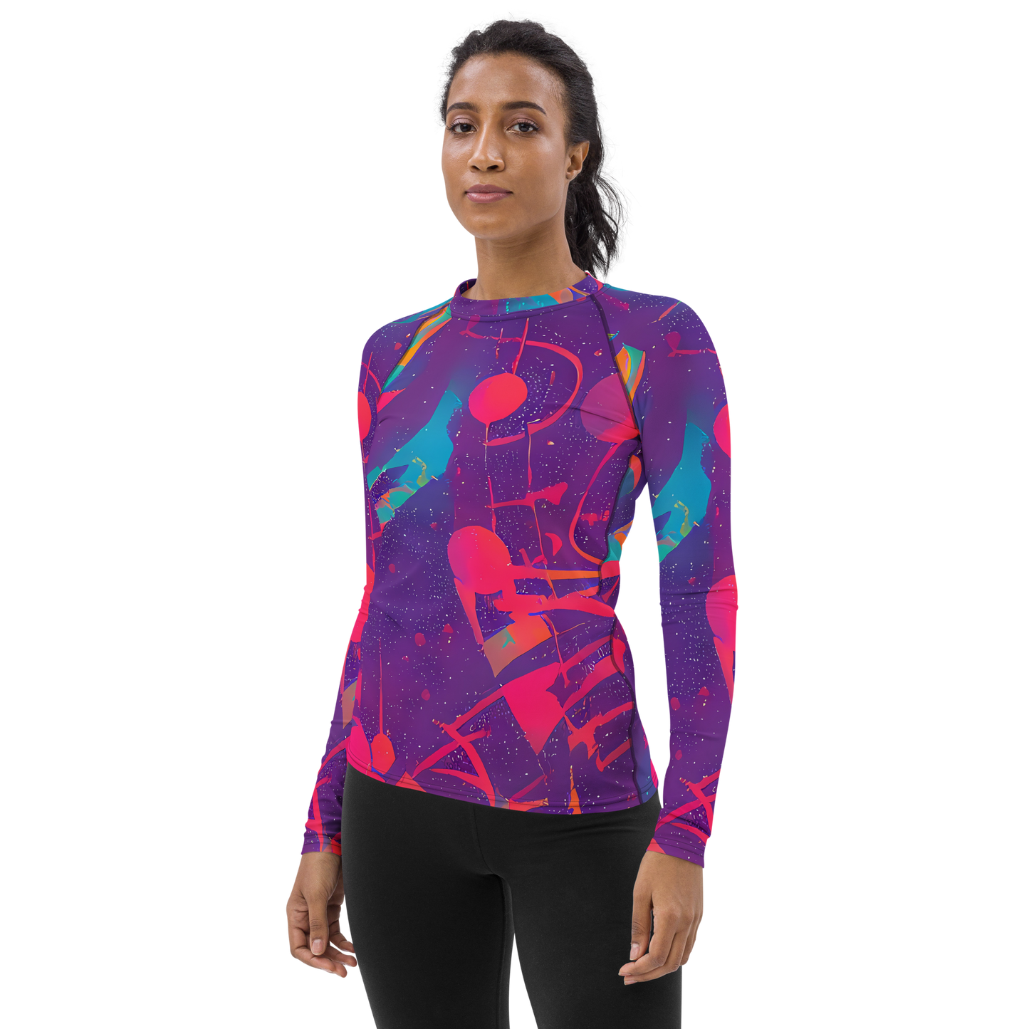 Women's Rash Guard - Spheric Rhapsody