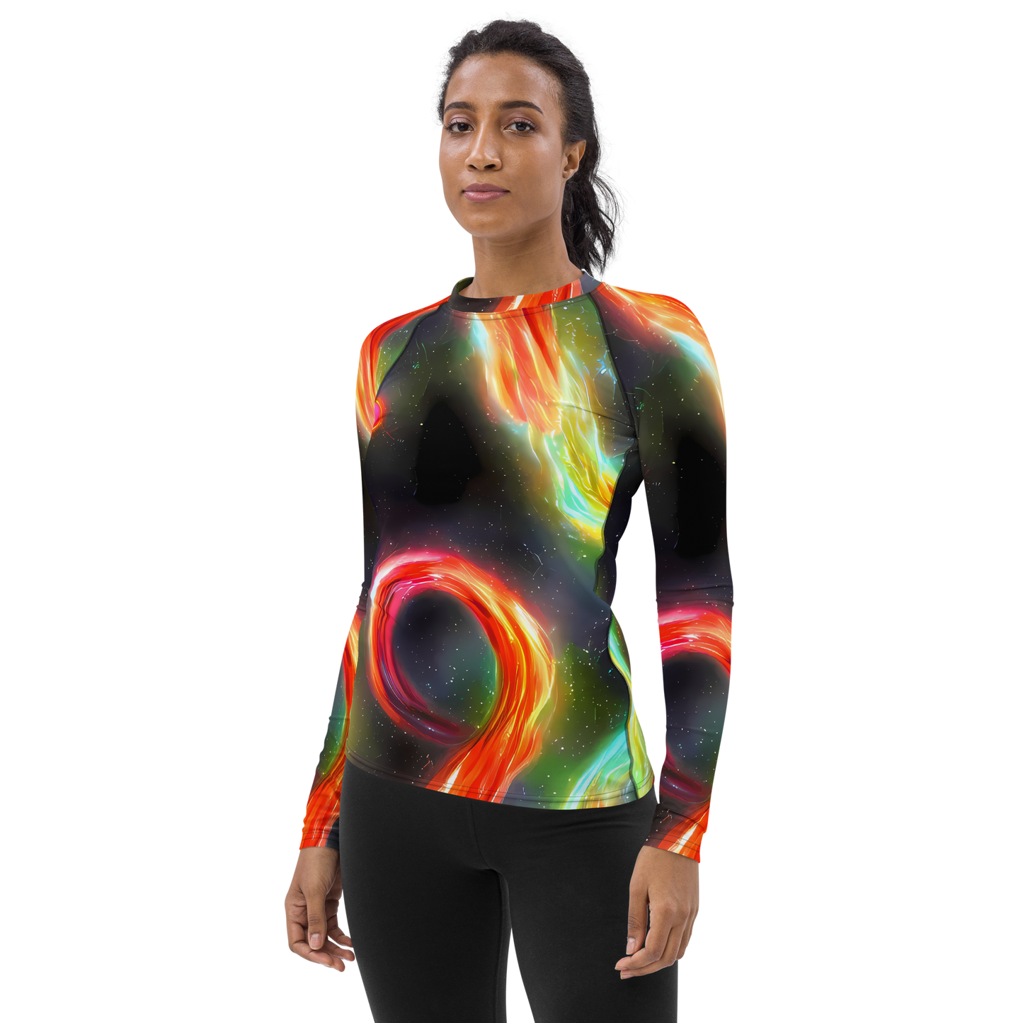 Women's Rash Guard - Sherwood Swirl