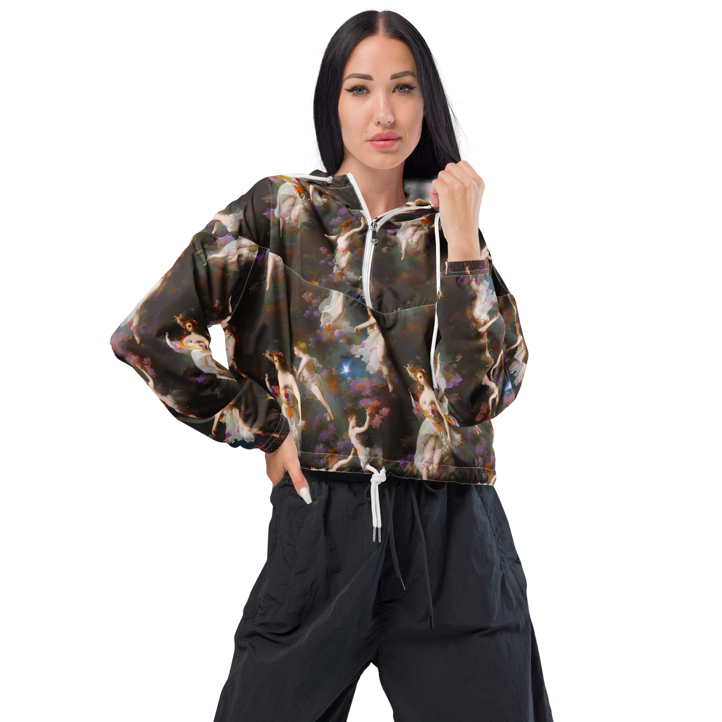 Women's Cropped Windbreaker - Winterhalter Whimsy