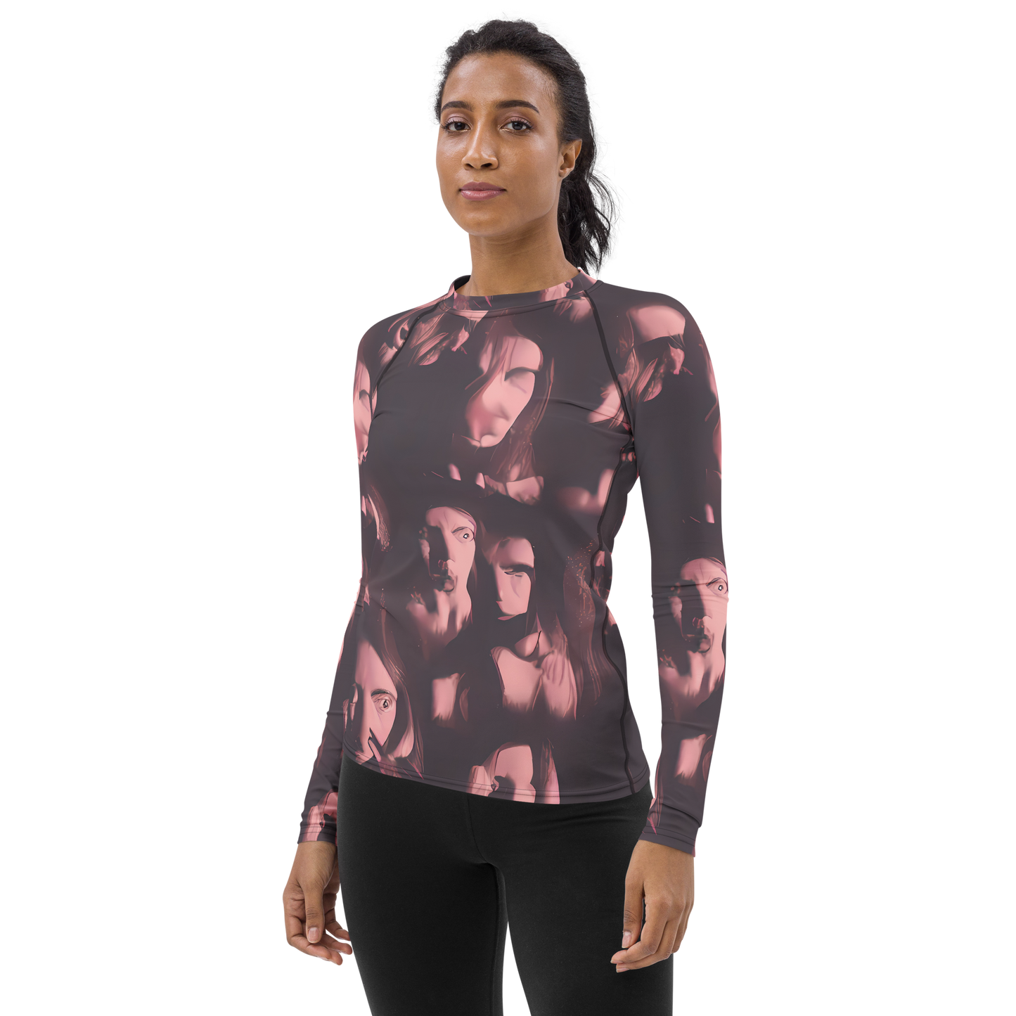 Women's Rash Guard - Portrait Whispers