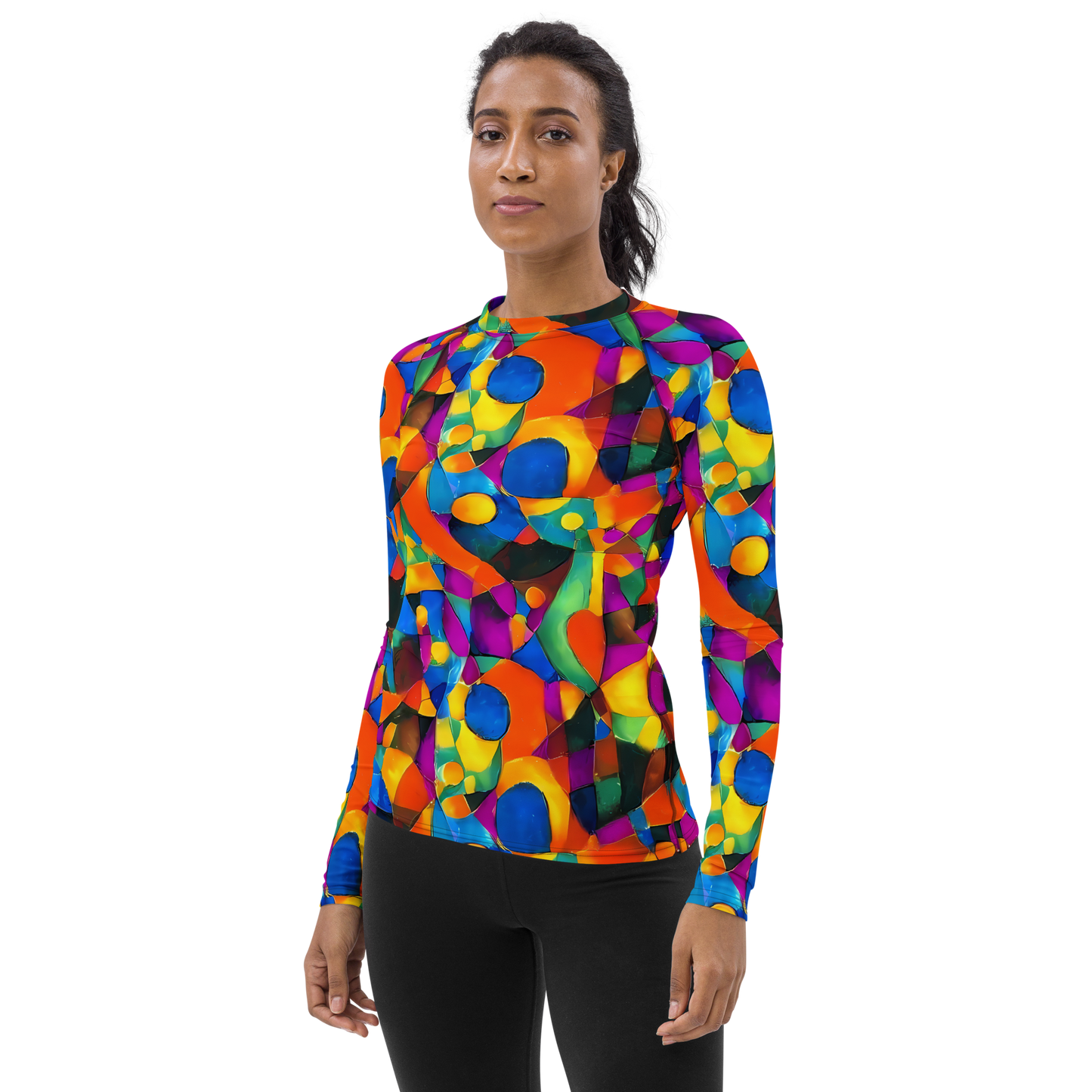 Women's Rash Guard - Galactic Jigsaw