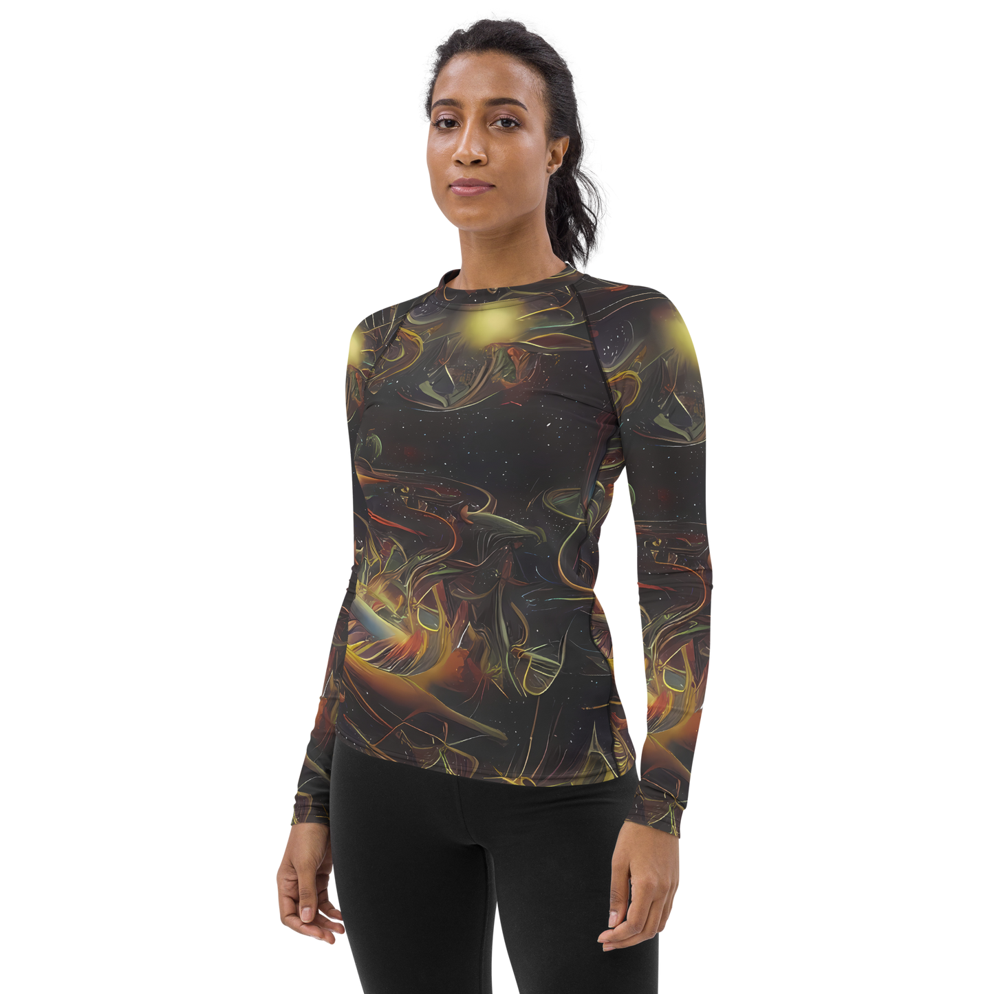 Women's Rash Guard - Galactic Swirl